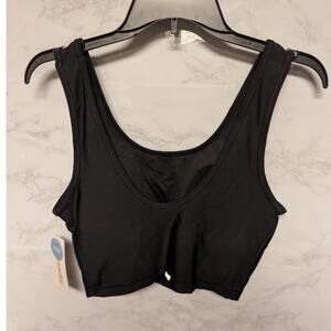 Marika Size Large Black Sports bra NEW removable padded cups full coverage NEW